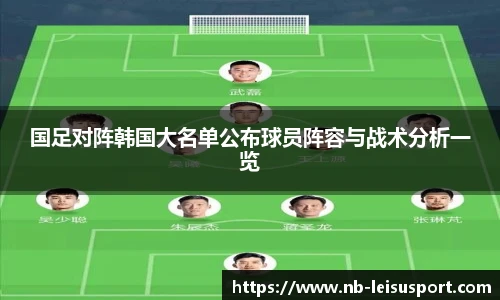 国足对阵韩国大名单公布球员阵容与战术分析一览